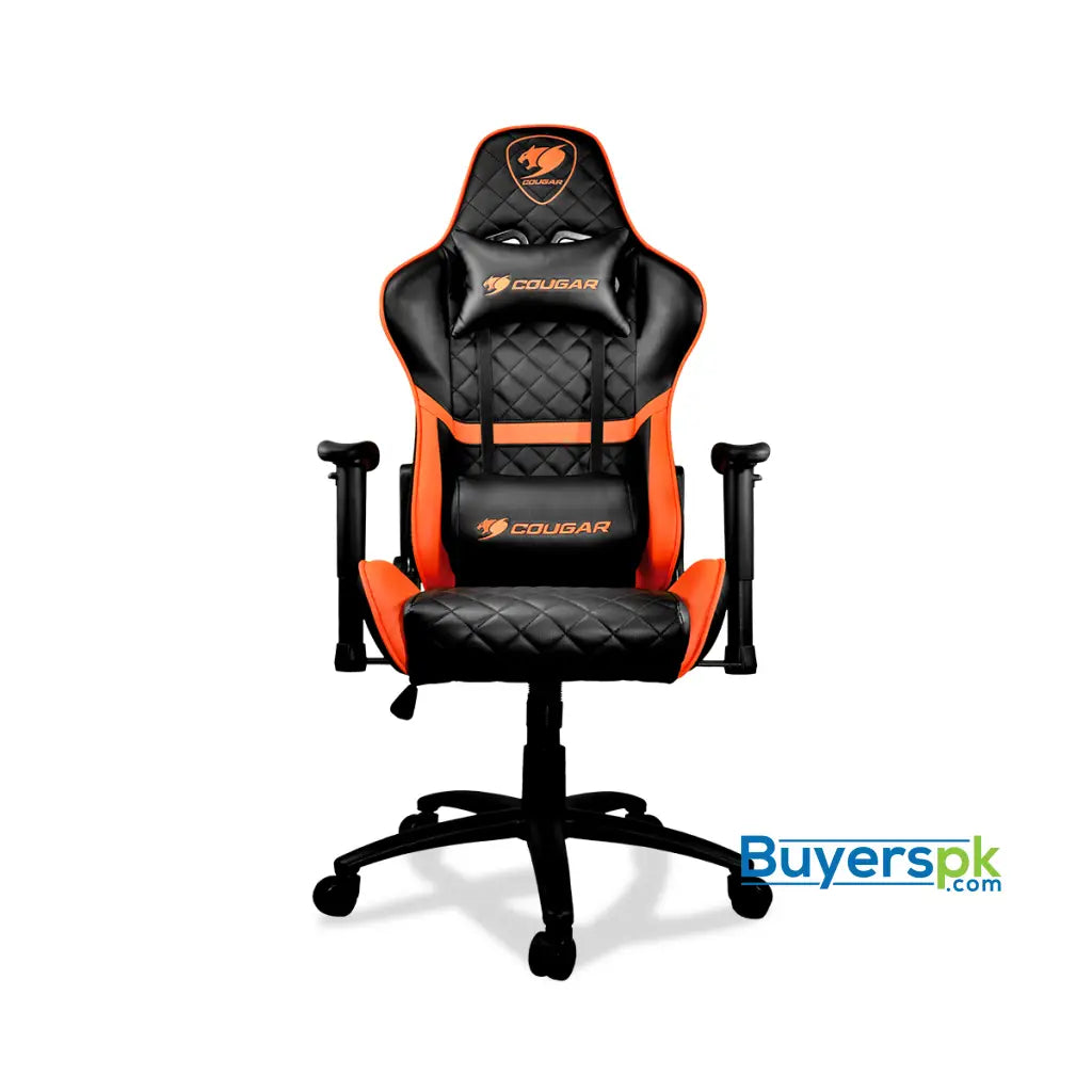 Cougar Armor One Black and Orange Gaming Chair with Reclining Height Adjustment - Price in Pakistan Cougar Armor One Black and Orange Gaming Chair with Reclining Height Adjustment - Price in Pakistan